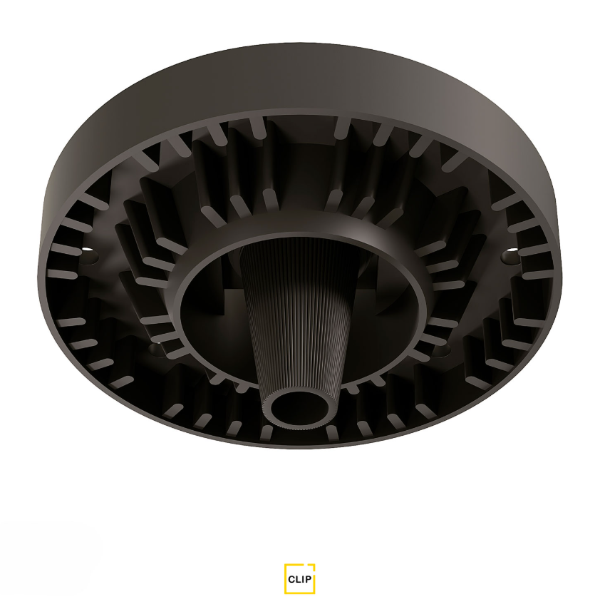 Вывод провода для потолков из ГКЛ Clip черный 1шт 00059