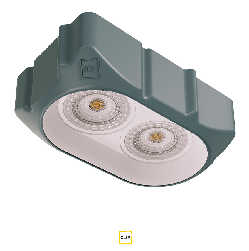 Светильник безрамный овальный для ткань/ПВХ Clip 1шт белый 14W 4К 00046