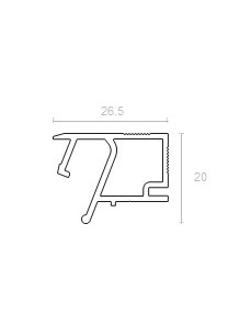 Теневой профиль SLIM EuroKraab 2м 71.1.2