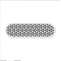 Вентиляционная решетка овальная ПВХ 303*80 белый мат 1шт МИСТРАЛЬ-1