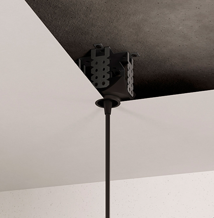 Вывод провода для ткань/ПВХ Clip черный 1шт 00057