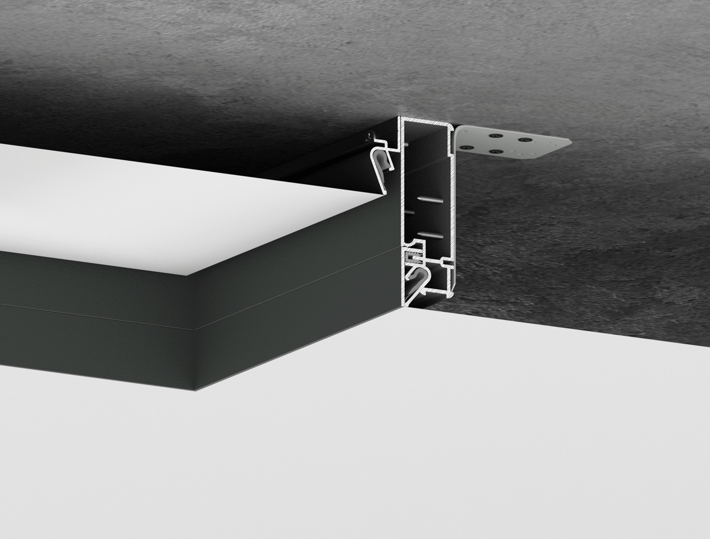 Конструкционный профиль АТОМ 80 черный 