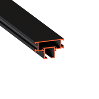 Однорядный карнизный профиль для установки штор и гардин Flexy IZI KARNIZ 01 черный 2м 10174Ч