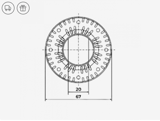 Вывод провода для потолков из ГКЛ Clip белый 1шт 00060