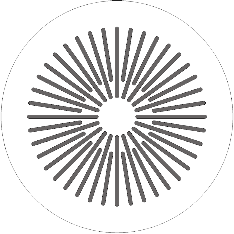 Вентиляционная магнитная решётка КОХ круглая 100мм белая 1шт Линии-30