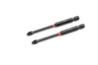 Бита ударная 1/4'', PZ2 × 90 мм, 2 шт.