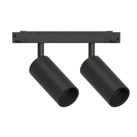 Трековый светильник GRAFFIT TWIN-SPOT LED 48В 2x6Вт 3000К CRI90 50° NO-DIM угольно-черный 23.101.13