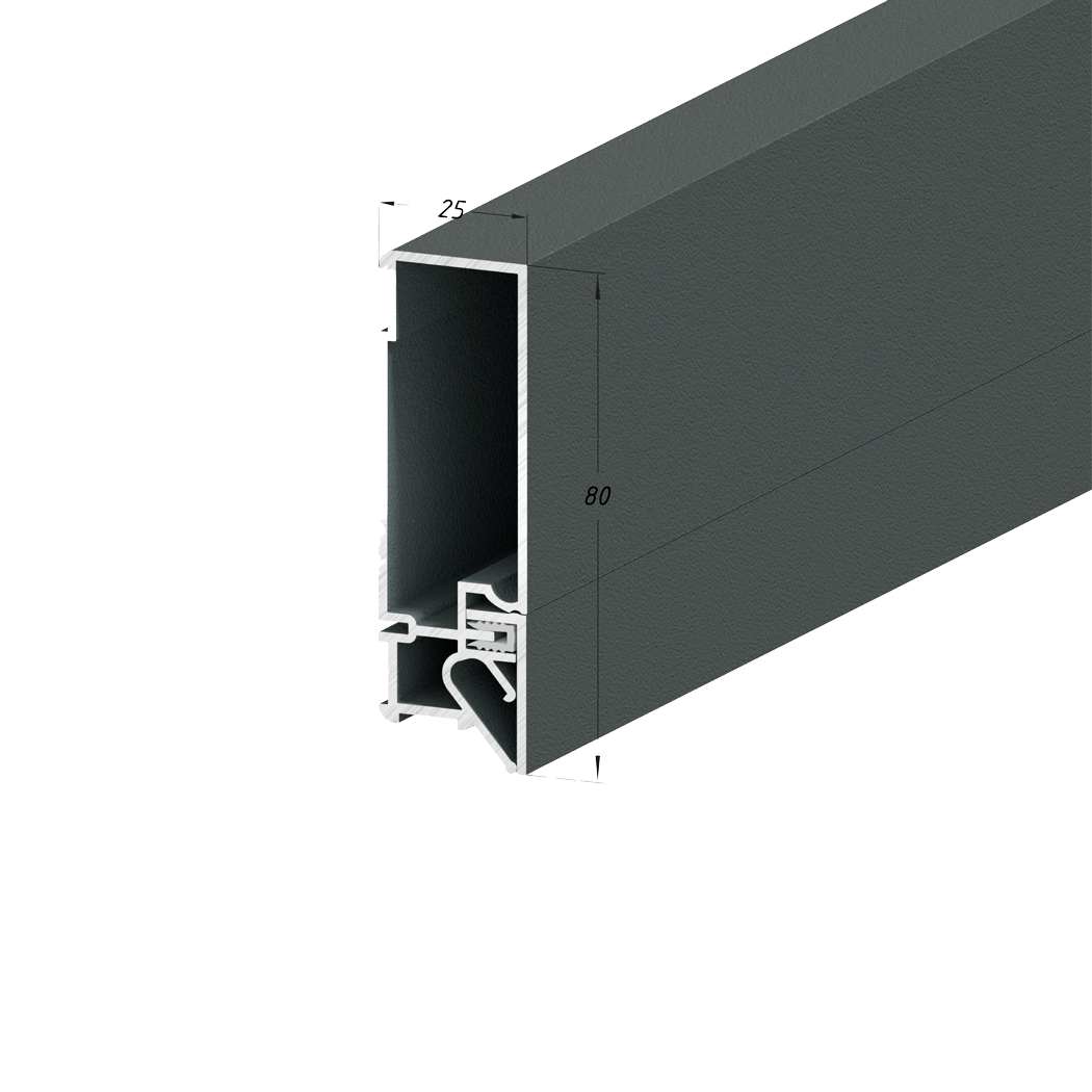 Конструкционный профиль АТОМ 80 белый 