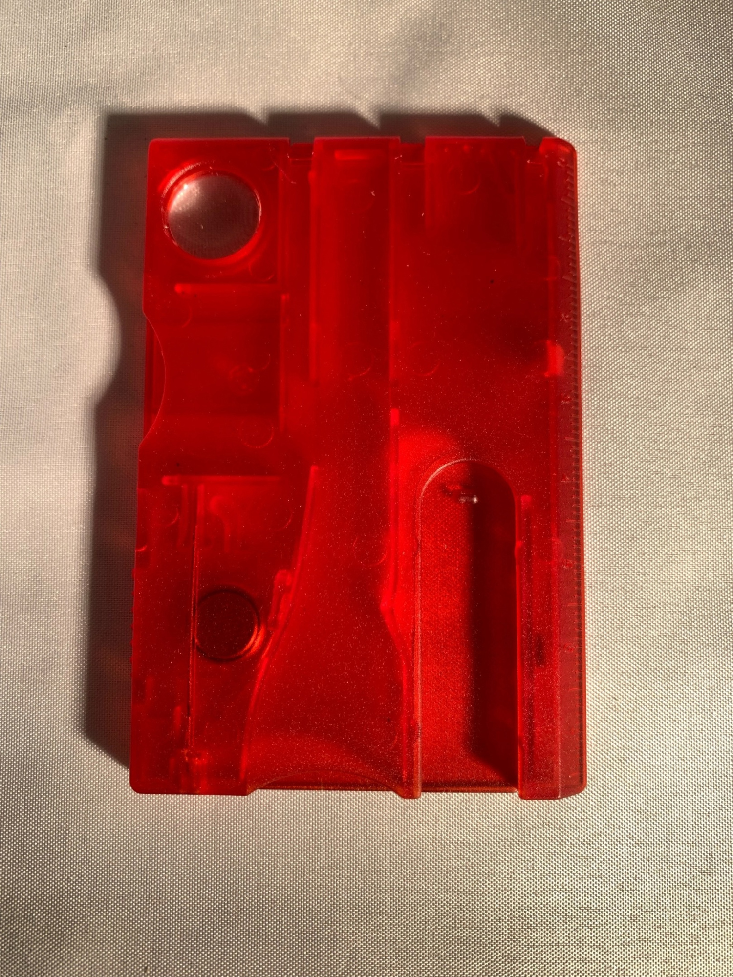 Нож многофункциональный 6 предметов красный корпус SHADOOF SH-2225