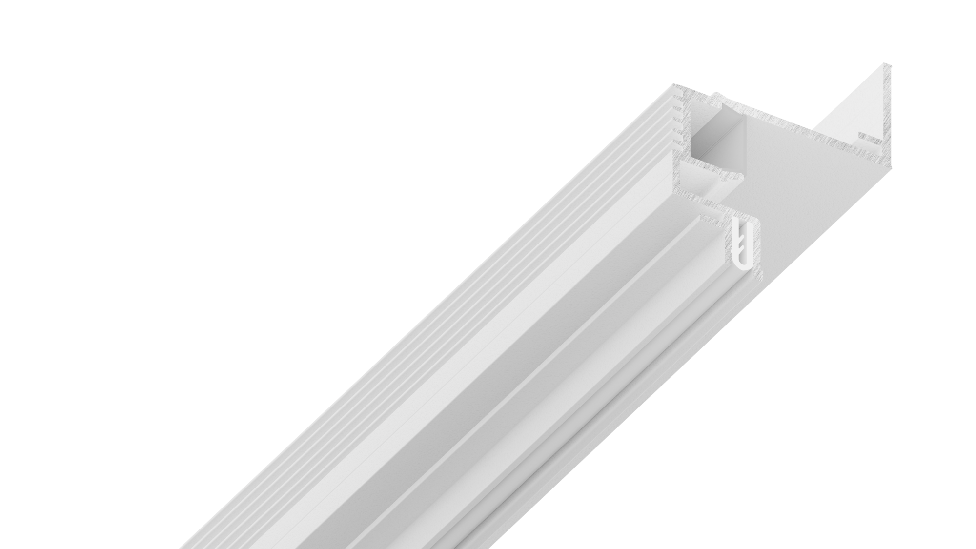 Парящий профиль SLOTT VILLAR Mini белый 2м 54.6.3