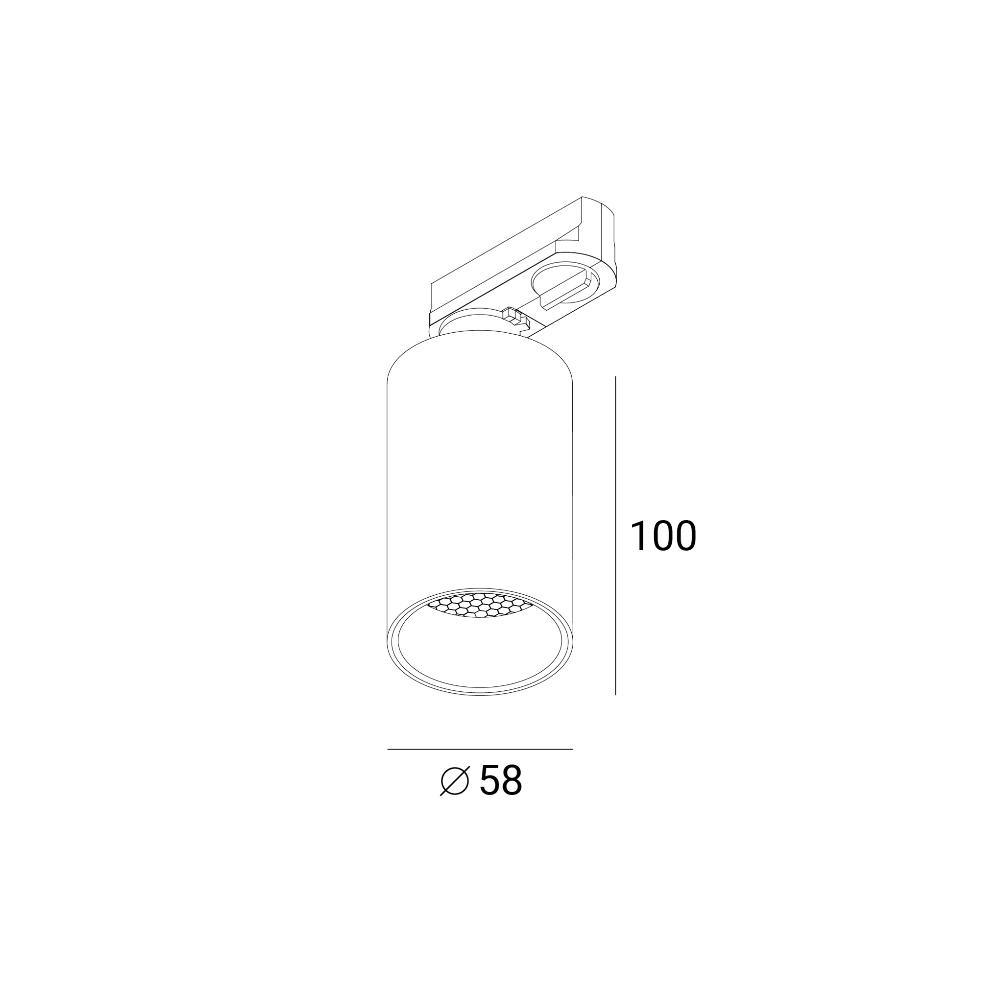 Трековый светильник GRAFFIT SPOT LED 48В 10Вт 4000К CRI90 50° NO-DIM белый песок 23.102.16