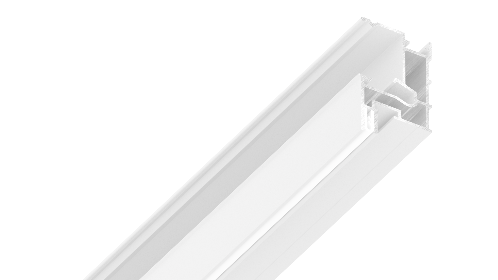 Парящий профиль SLOTT VILLAR KIT 2.0  белый 2м 54.2.3