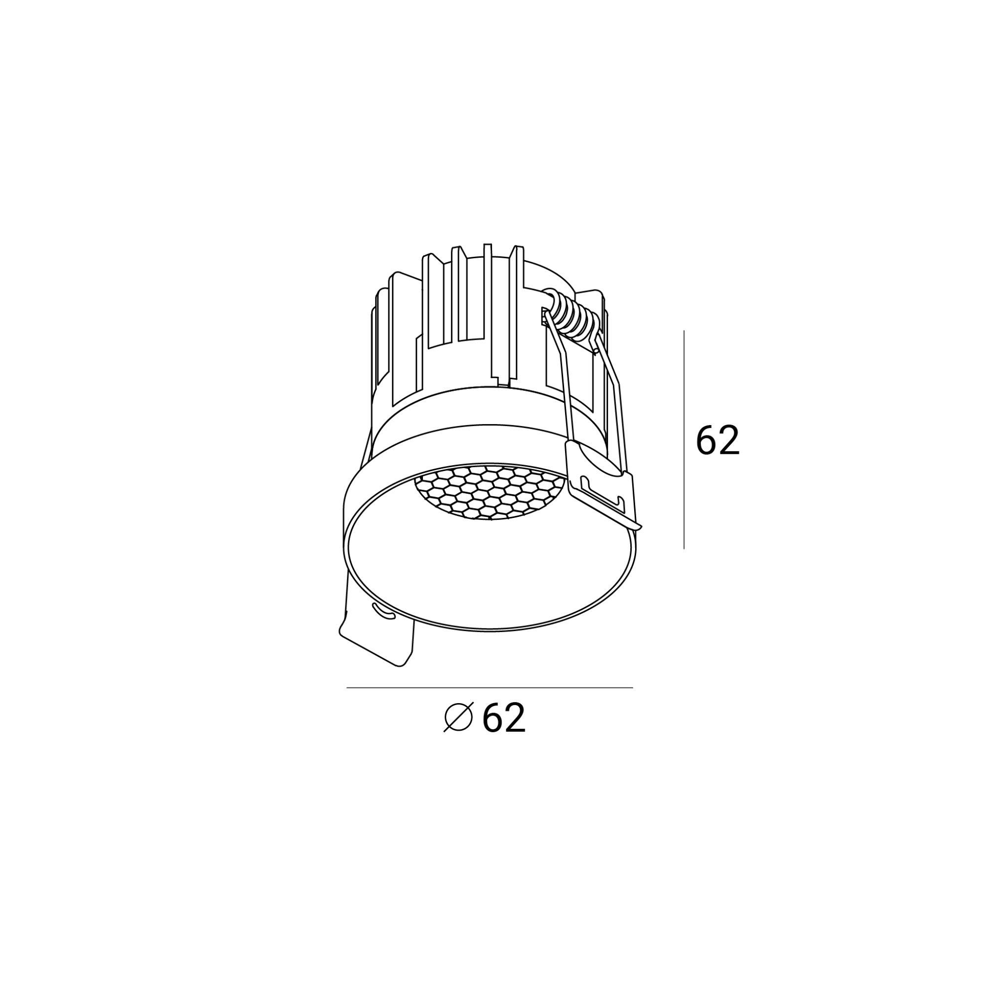 Точечный светильник POINTS COIN M LED 220В 8Вт 3000К CRI90 36° NO-DIM угольно-черный 26.101.2