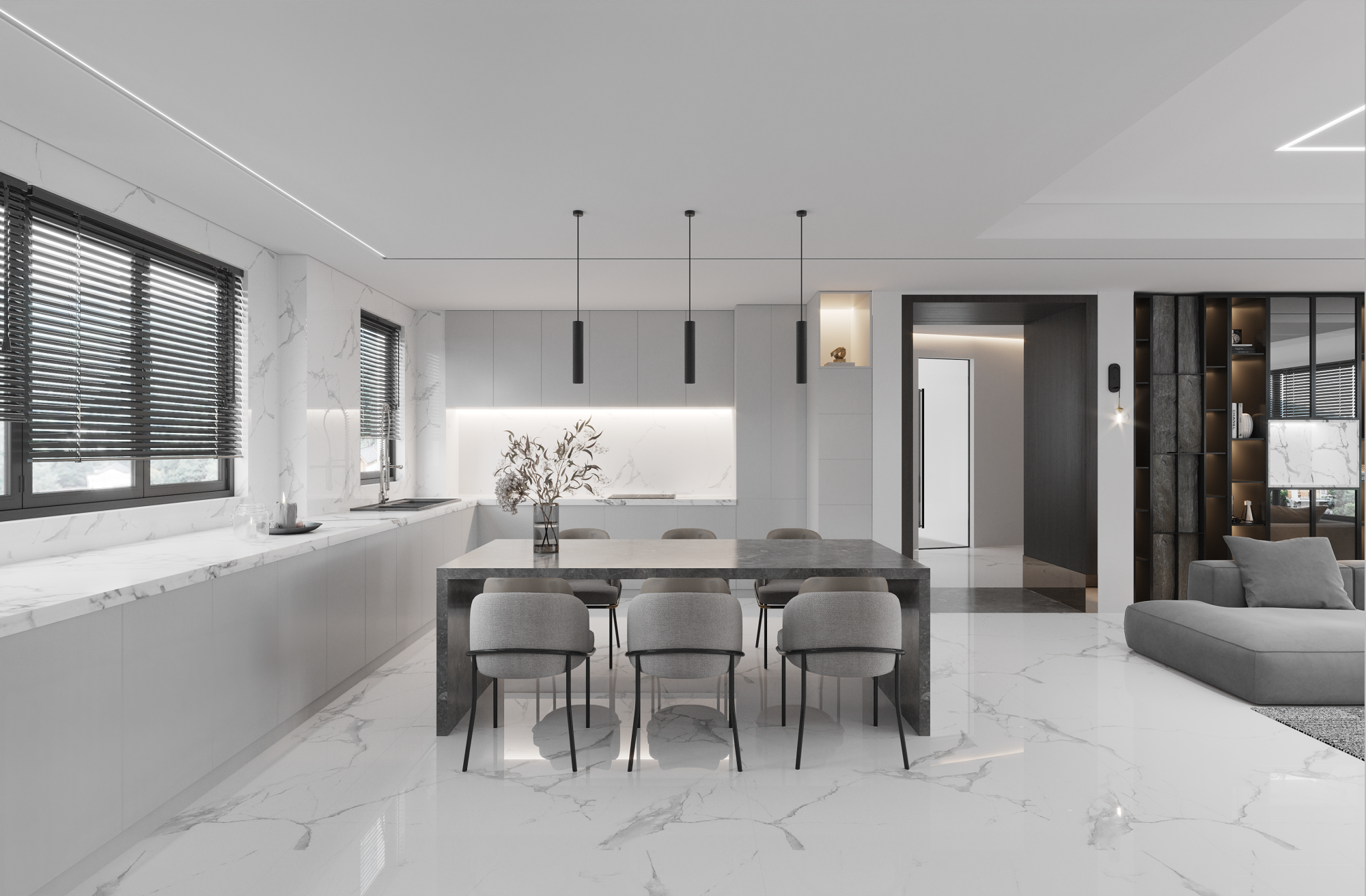 Нишевая световая линия GIPPS 35 белая 2м 73.7.3