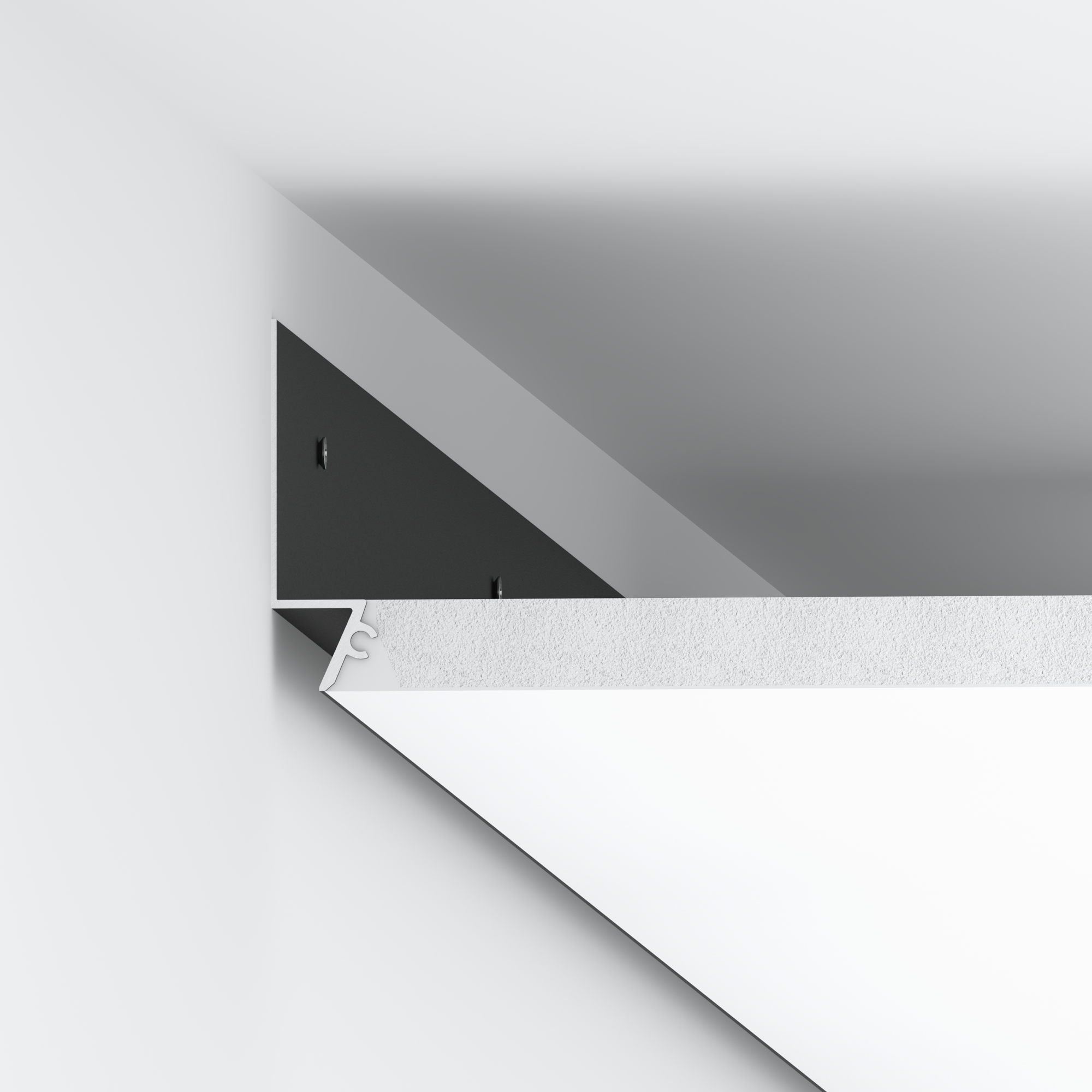 Теневой профиль LONER черный 2м 69.1.2