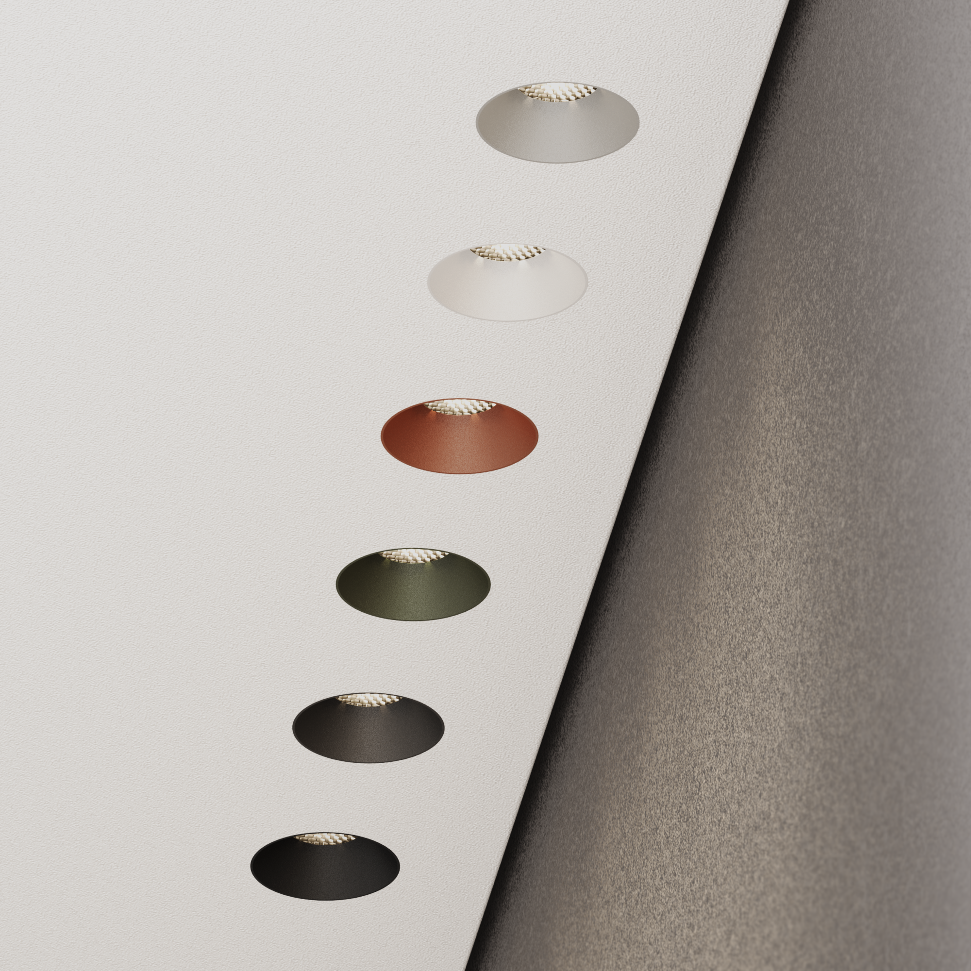 Точечный светильник POINTS GLAZ M LED 220В 8Вт 4000К CRI90 50° NO-DIM угольно-черный 26.104.12