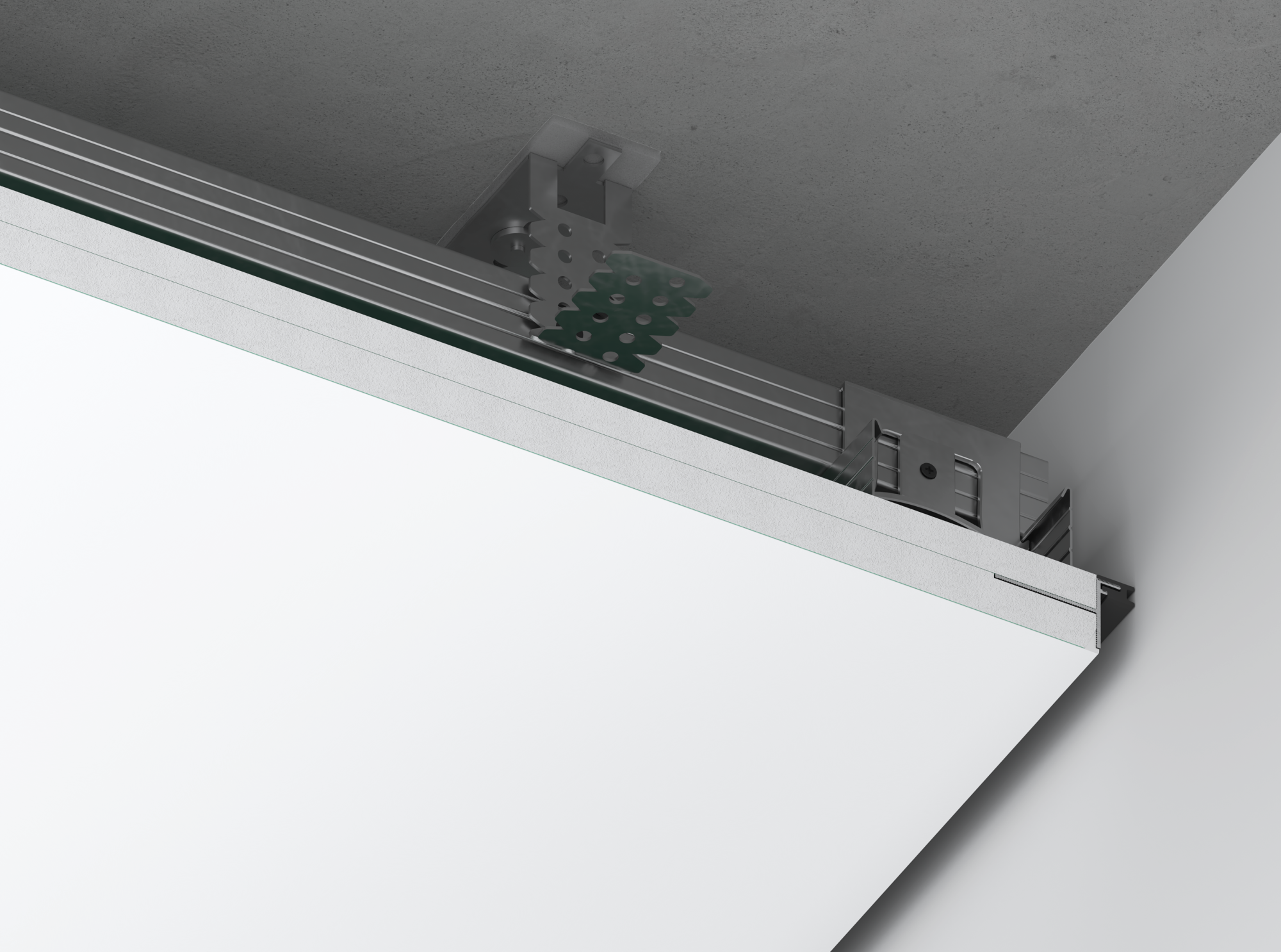 Теневой профиль с демпфером TEN 2м черный 99.4.2