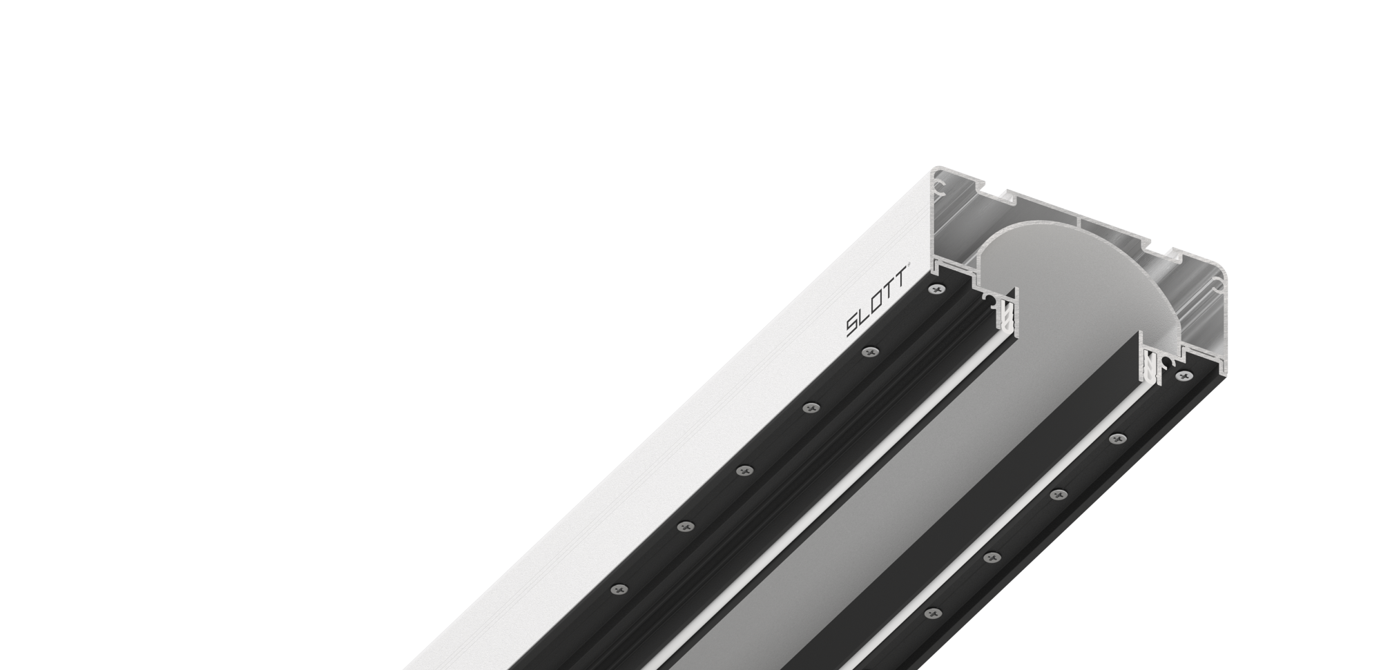 Нишевая световая линия SLOTT 35, черно-белая
