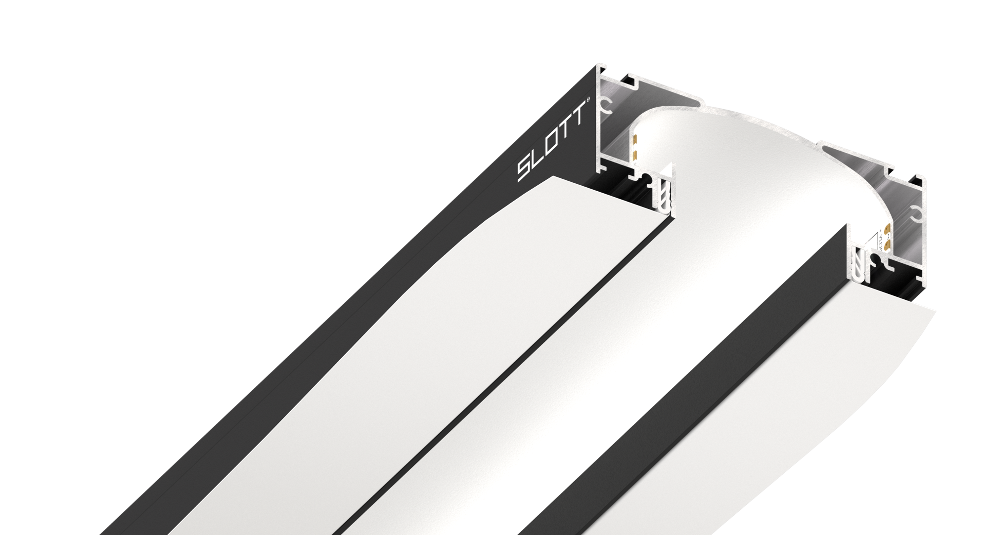 Нишевая световая линия SLOTT 2.0, черно-белая
