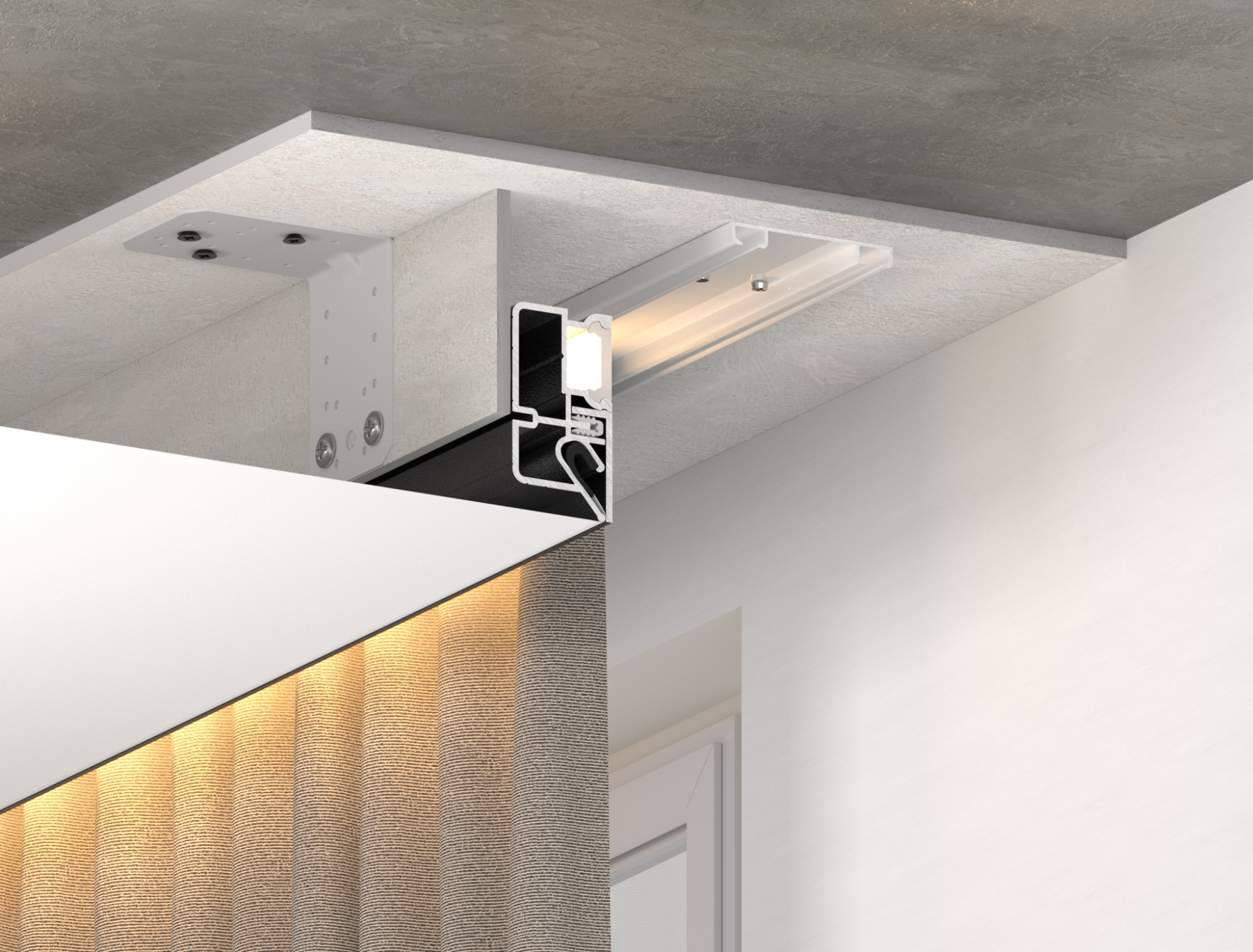 Парящий профиль FOTON белый