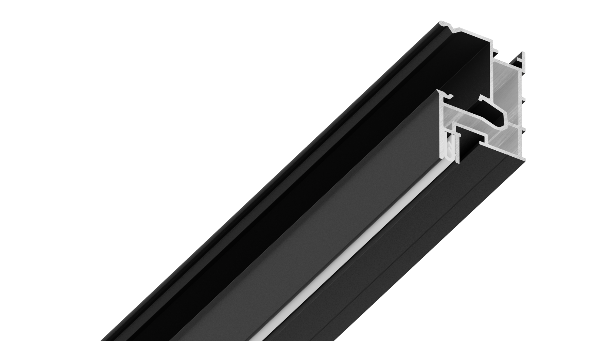 Парящий профиль SLOTT VILLAR KIT 2.0 черный 2м 54.1.2