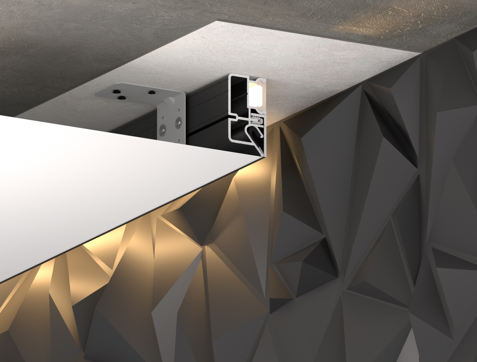 Парящий профиль FOTON белый