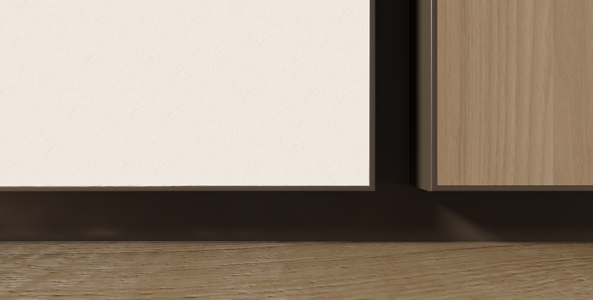 Теневой плинтус замковый TEN 2м черный 99.1.2