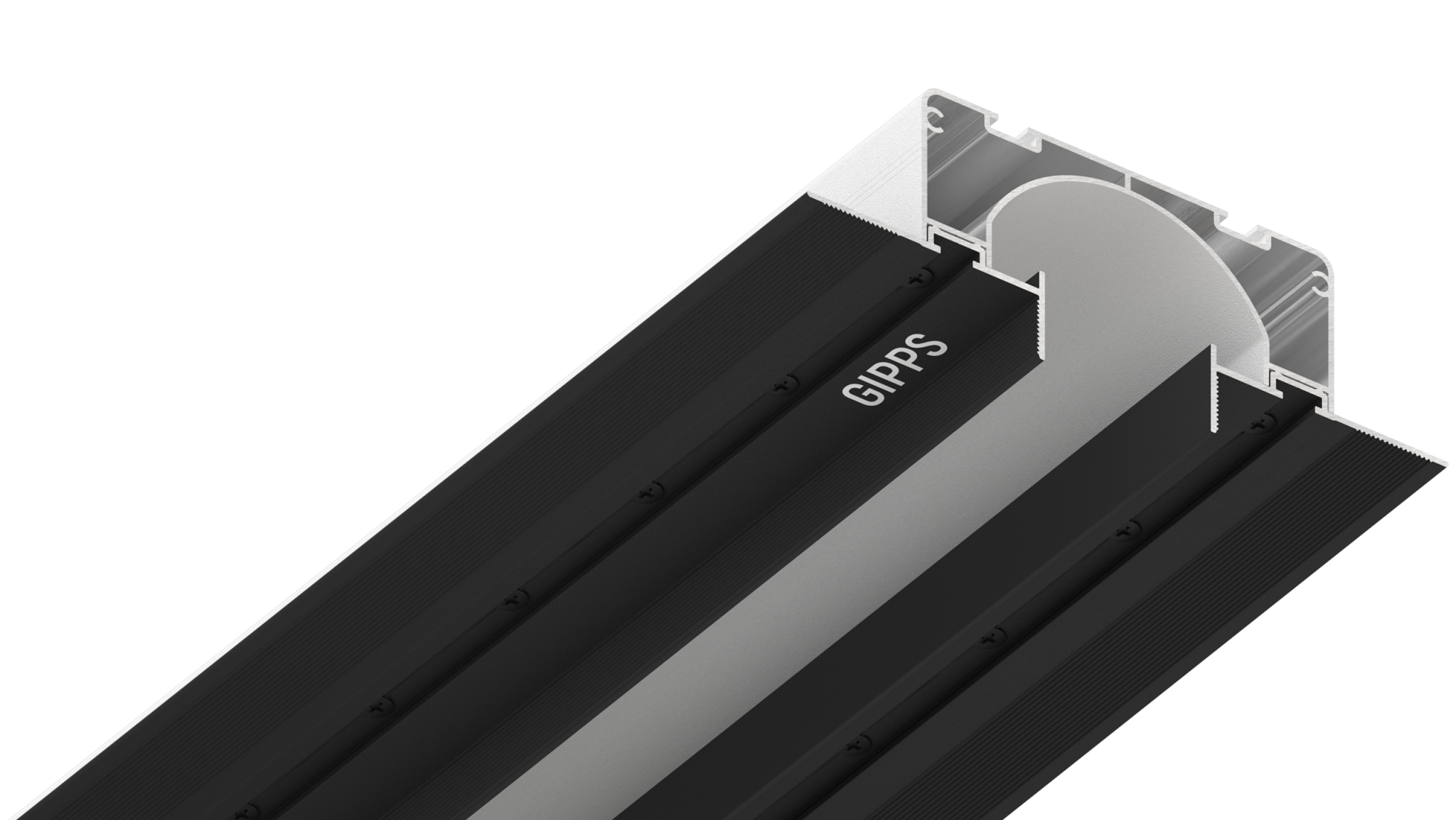 Нишевая световая линия GIPPS 35 черно-белая 2м 73.9.3