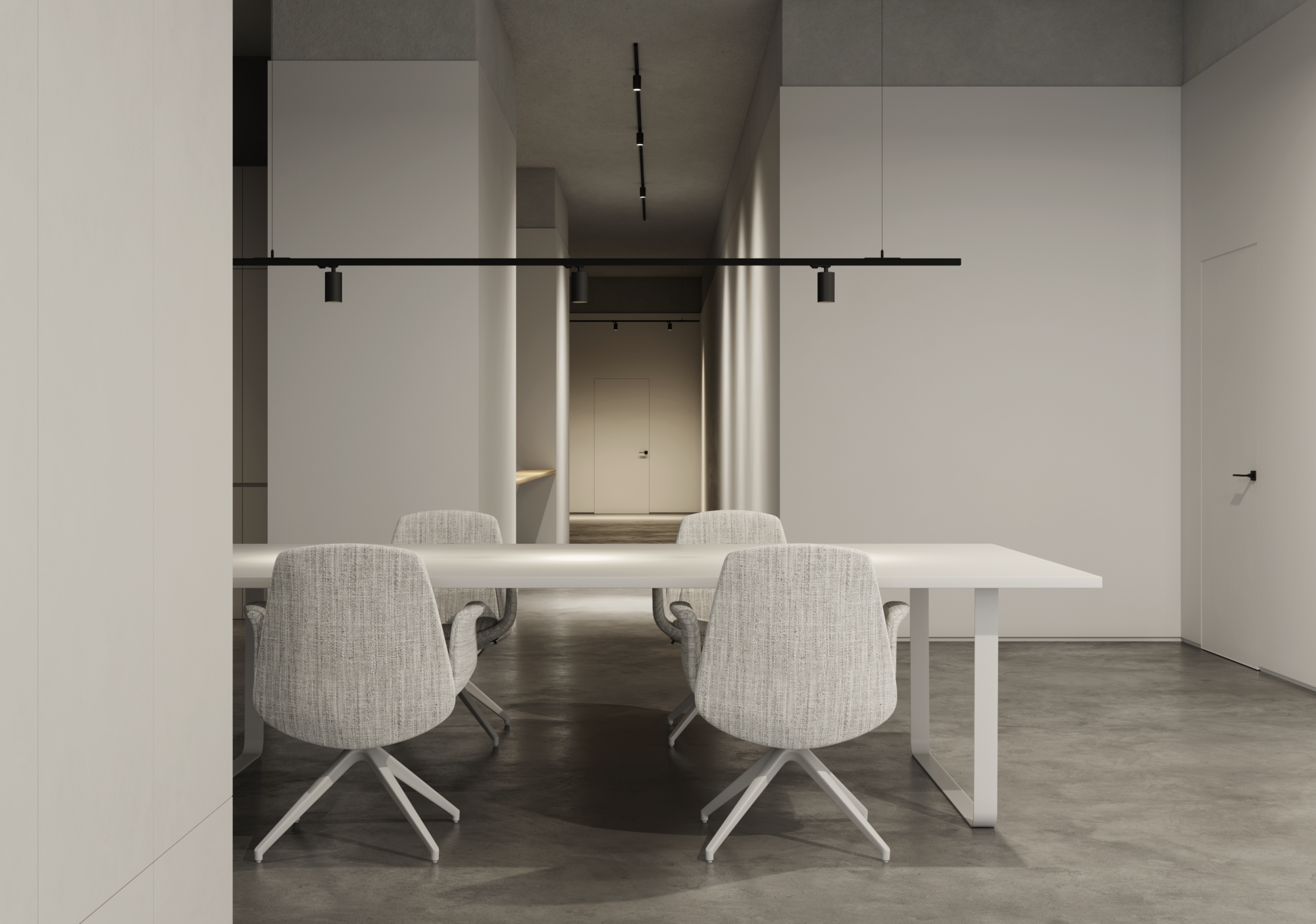 Трек накладной или подвесной POWERLINE SP 2м черный 25.01.2001