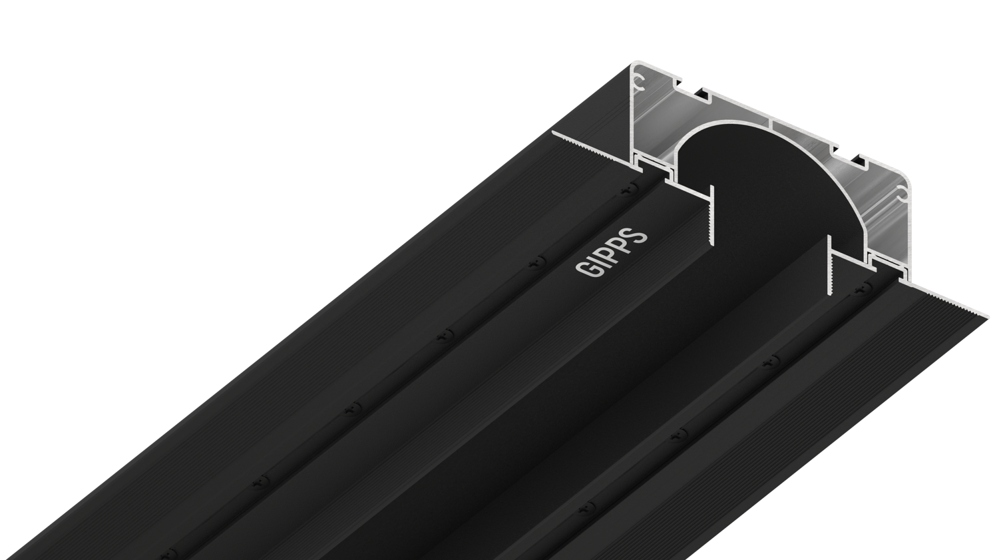 Нишевая световая линия GIPPS 35 черная 2м 73.8.1