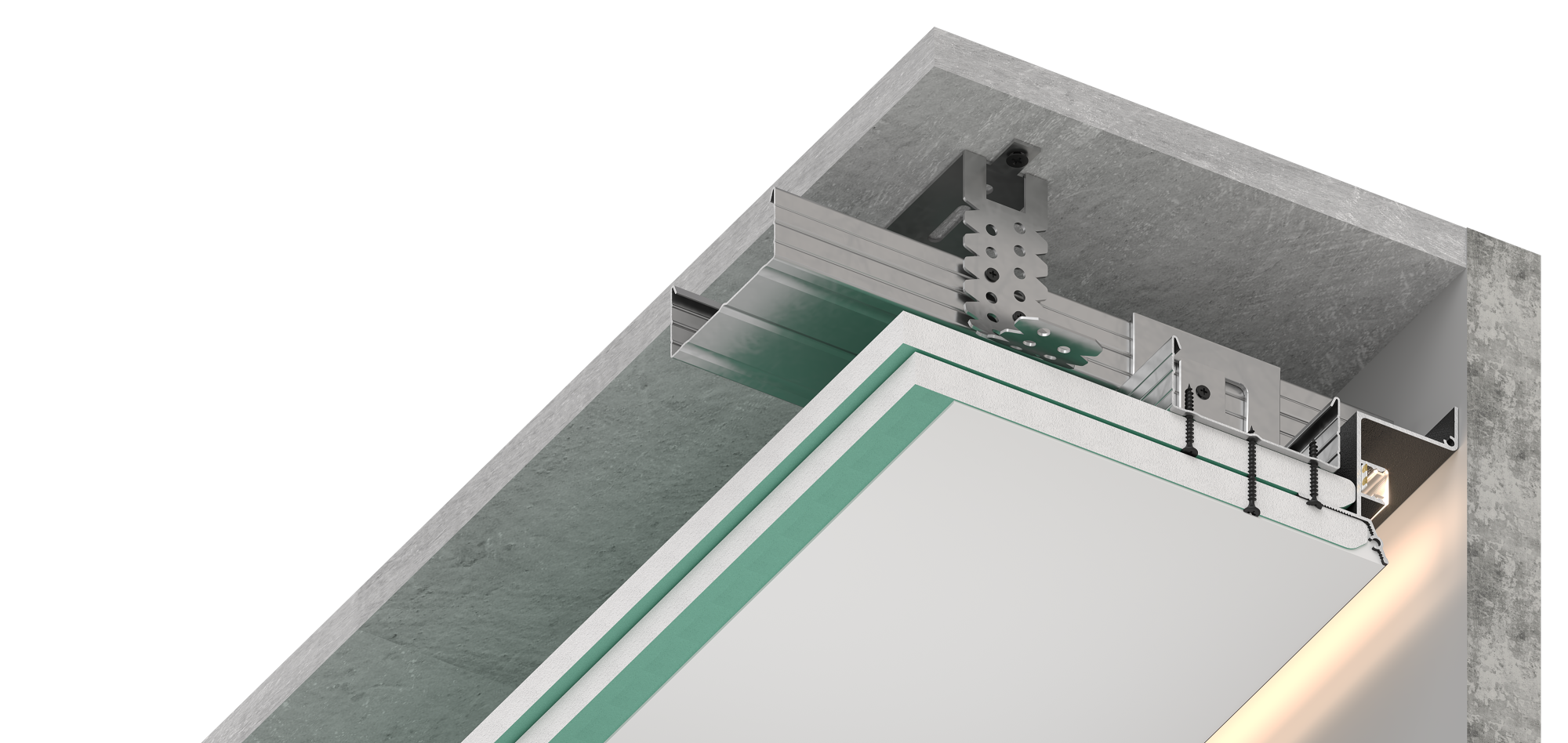 Парящий профиль GIPPS VILLAR 2.0 чёрный 2м 74.2.2